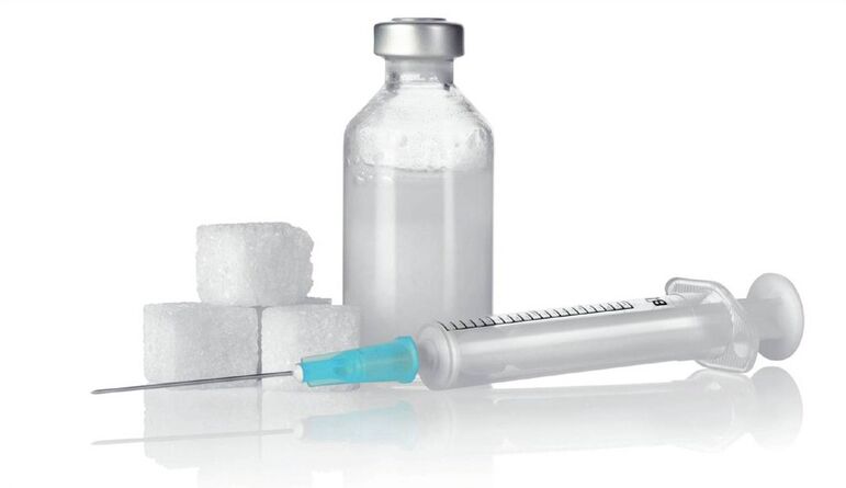Insulin injections - the main treatment of type 1 diabetes